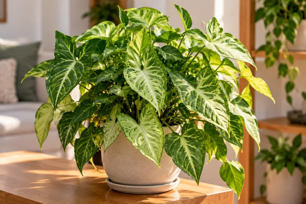 Plantas para apartamento: 15 espécies fáceis para quem está começando Singônio
